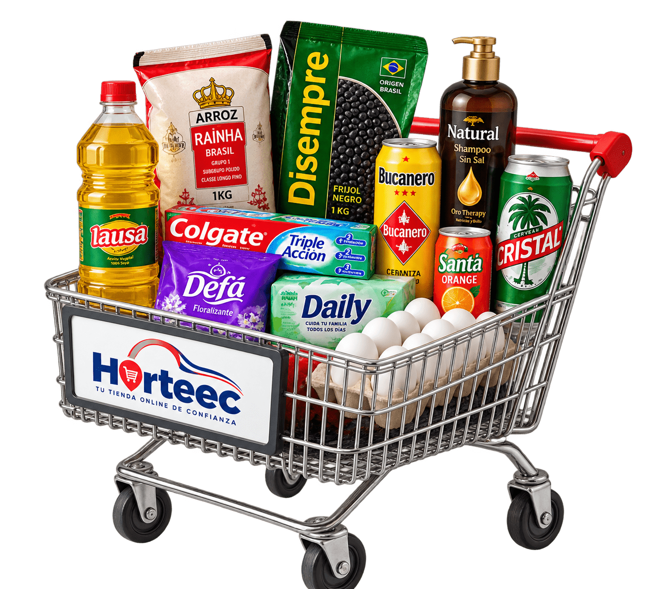 Una selección de alimentos y productos esenciales para enviar a Holguín